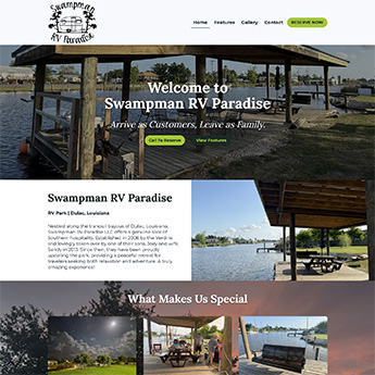Gulf Swampman RV Paradise