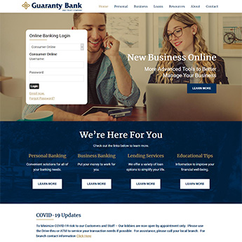 Guaranty Bank Website